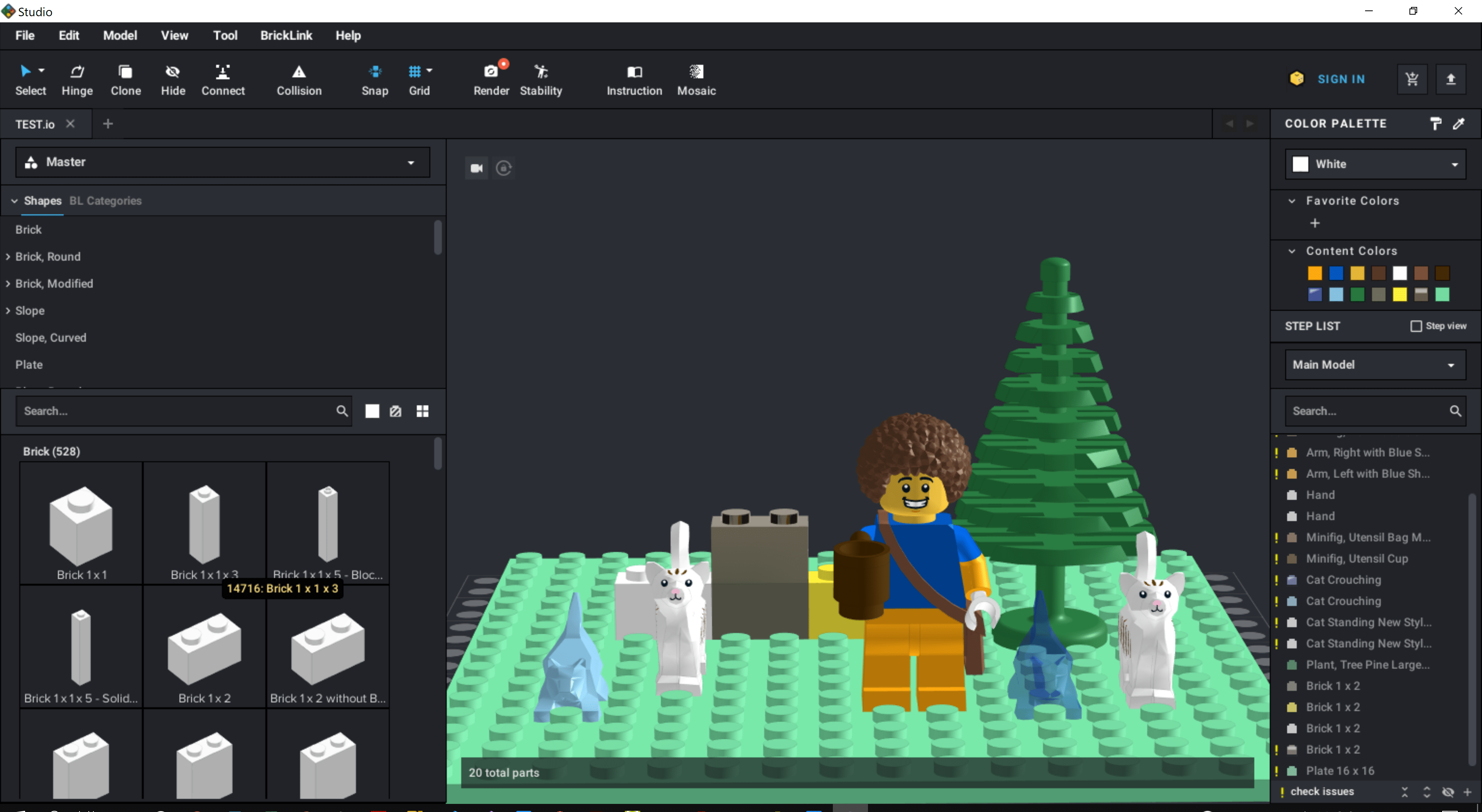 Studio：LEGO®モデリングソフト
